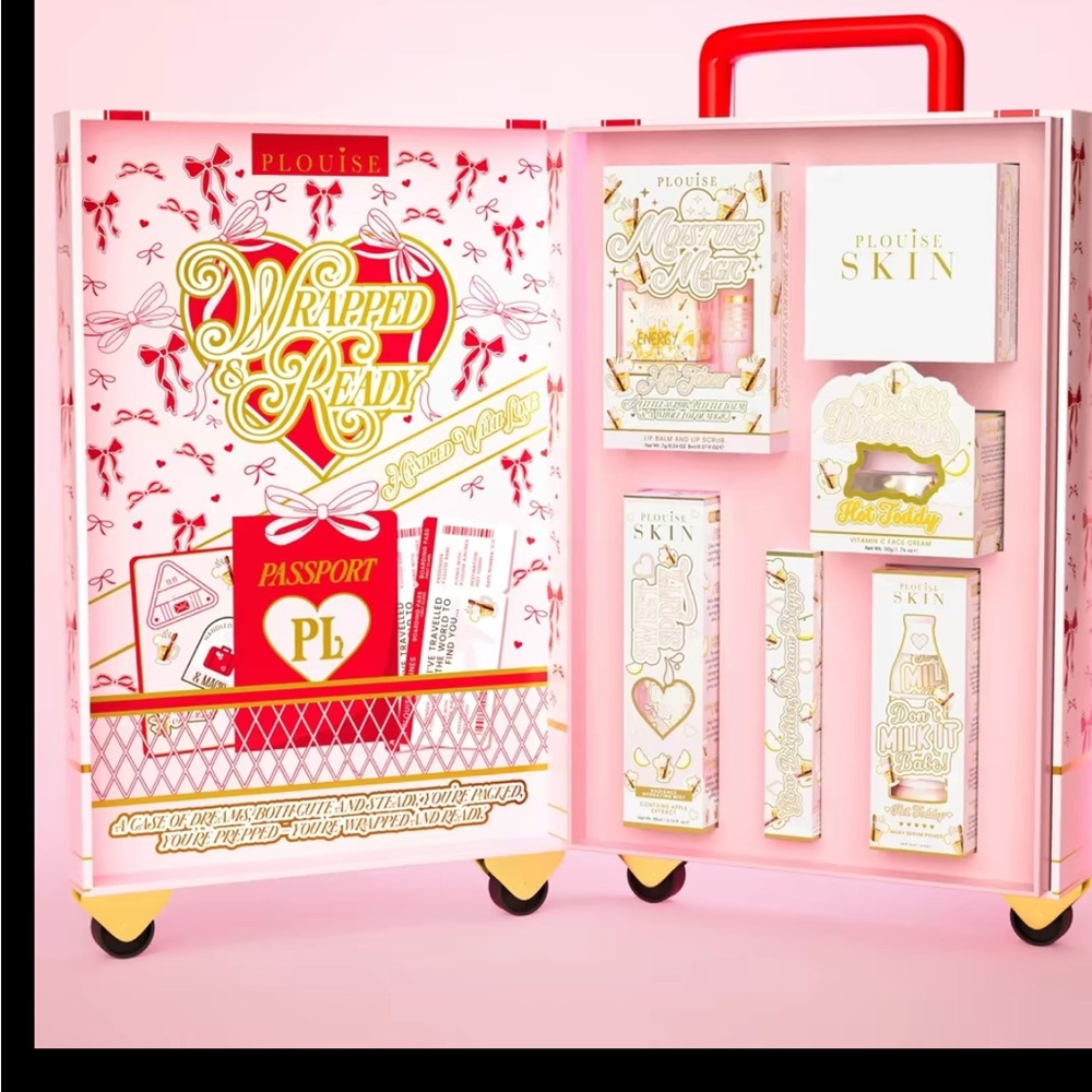 P.Louise Wrapped & Ready Hot Toddy Suitcase.  New in unopened Box.